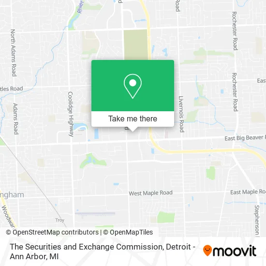 The Securities and Exchange Commission map