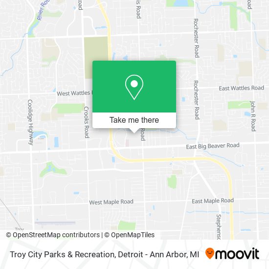 Troy City Parks & Recreation map