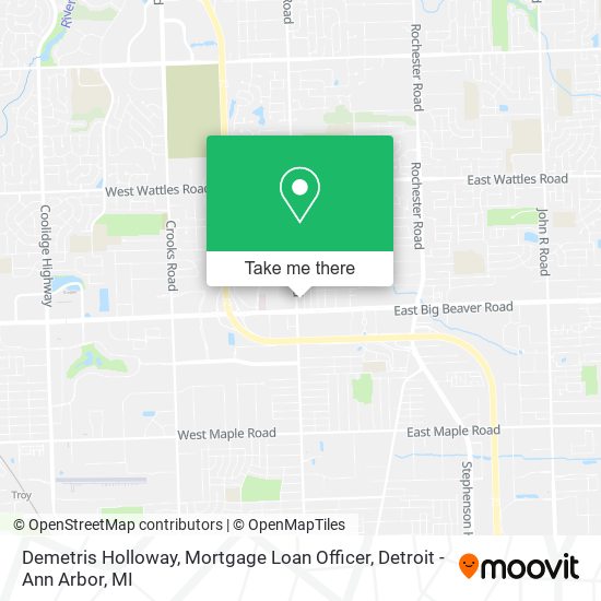 Demetris Holloway, Mortgage Loan Officer map