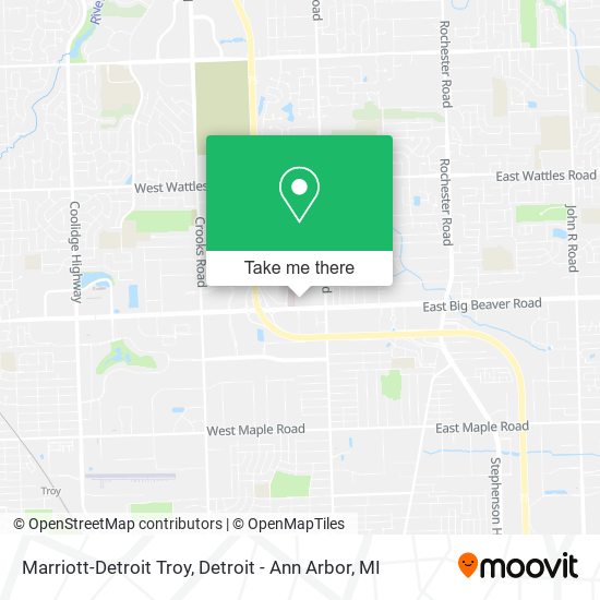 Mapa de Marriott-Detroit Troy