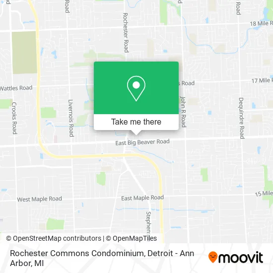 Rochester Commons Condominium map