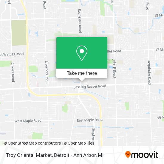 Troy Oriental Market map