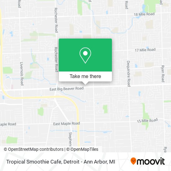 Mapa de Tropical Smoothie Cafe