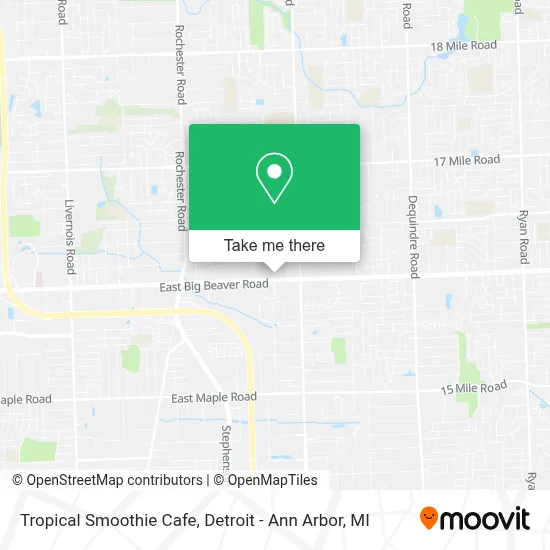 Tropical Smoothie Cafe map
