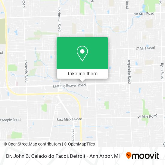 Dr. John B. Calado do Facoi map
