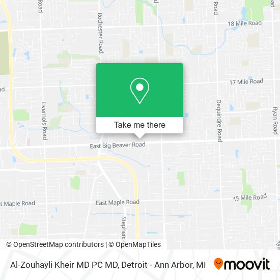 Al-Zouhayli Kheir MD PC MD map