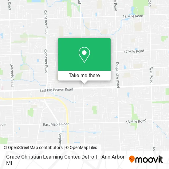 Mapa de Grace Christian Learning Center