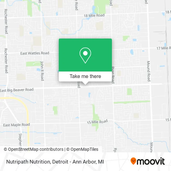 Nutripath Nutrition map
