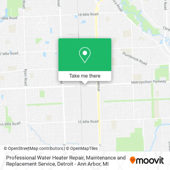 Professional Water Heater Repair, Maintenance and Replacement Service map