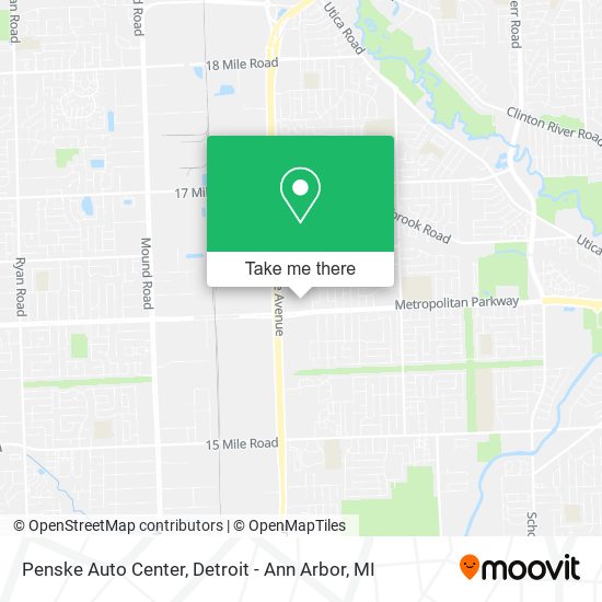 Mapa de Penske Auto Center