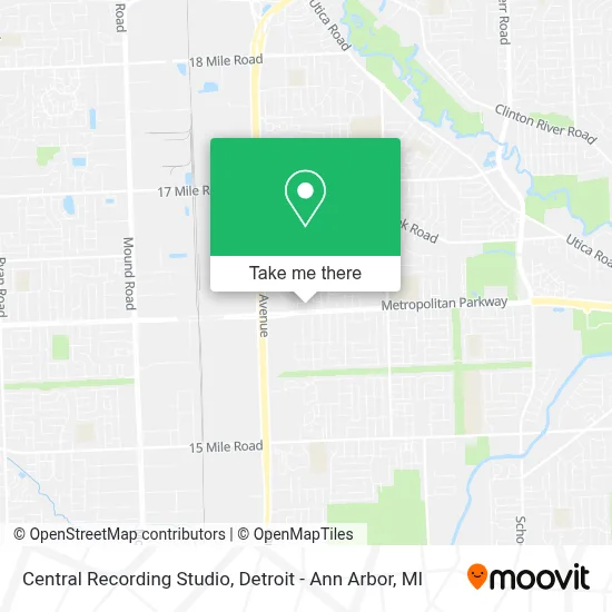 Central Recording Studio map