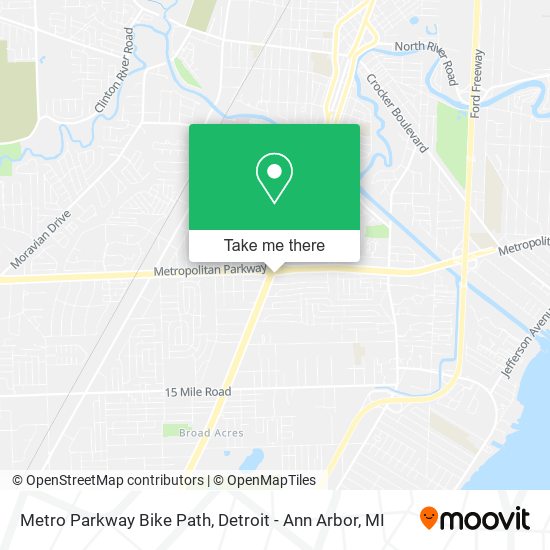 Metro Parkway Bike Path map