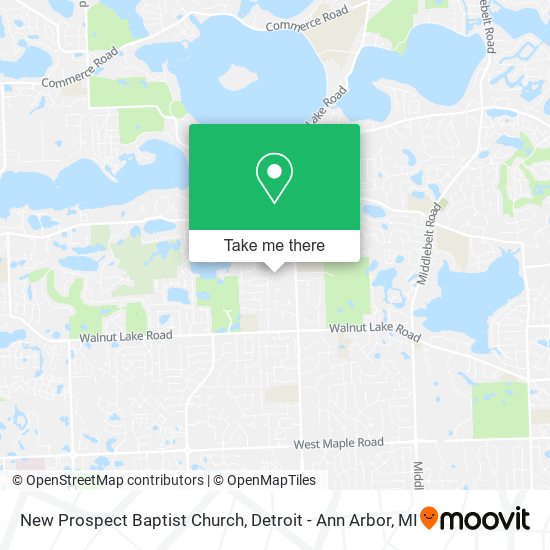 New Prospect Baptist Church map