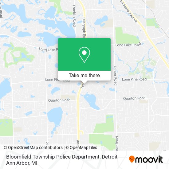 Bloomfield Township Police Department map