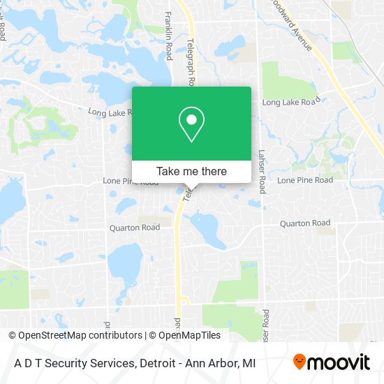 A D T Security Services map