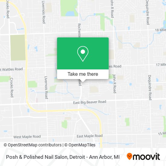 Posh & Polished Nail Salon map