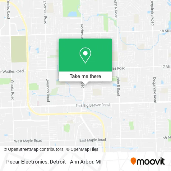 Pecar Electronics map