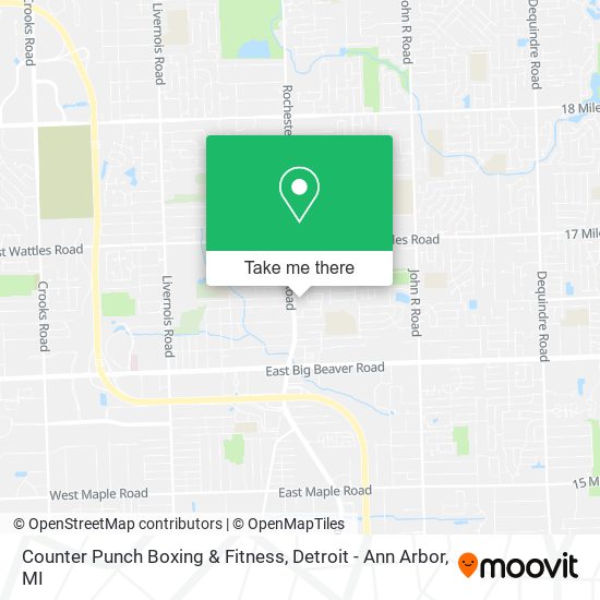 Mapa de Counter Punch Boxing & Fitness