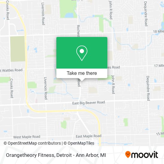 Orangetheory Fitness map