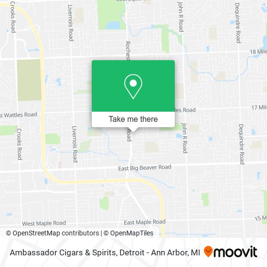 Ambassador Cigars & Spirits map