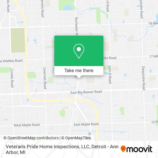 Mapa de Veteran's Pride Home Inspections, LLC