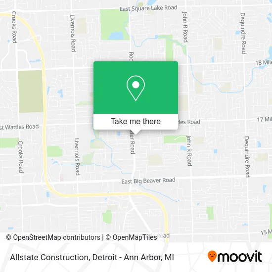Allstate Construction map