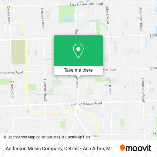 Mapa de Anderson Music Company