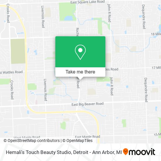 Mapa de Hemali's Touch Beauty Studio