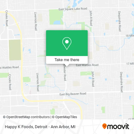 Happy K Foods map
