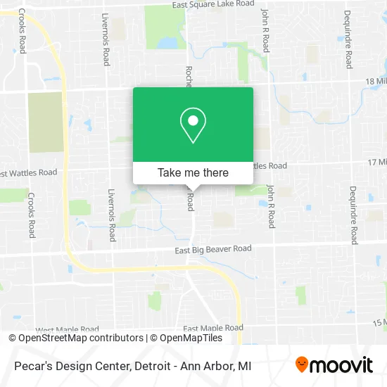 Mapa de Pecar's Design Center