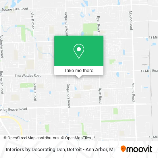 Interiors by Decorating Den map