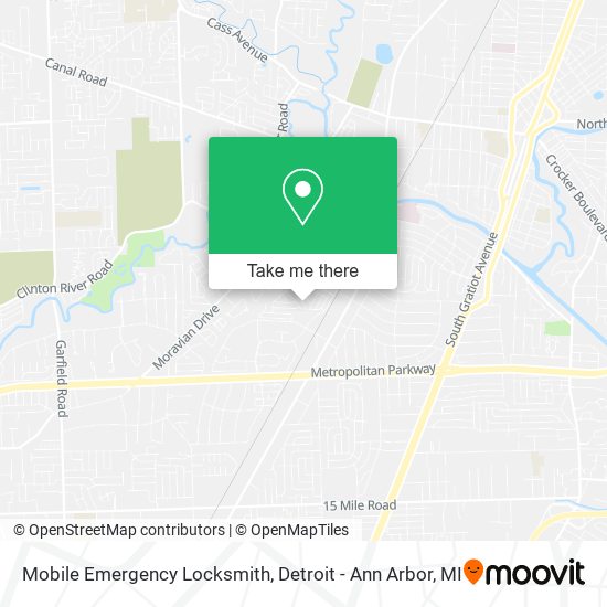 Mapa de Mobile Emergency Locksmith