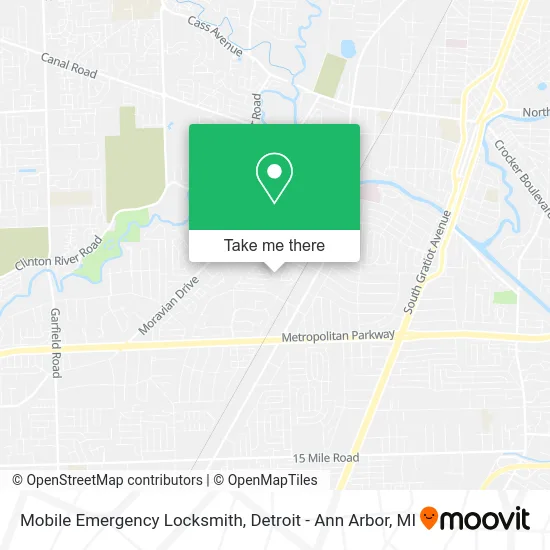 Mobile Emergency Locksmith map