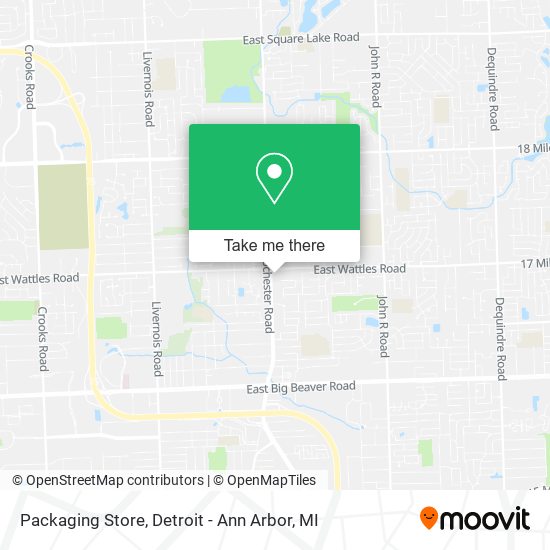 Mapa de Packaging Store