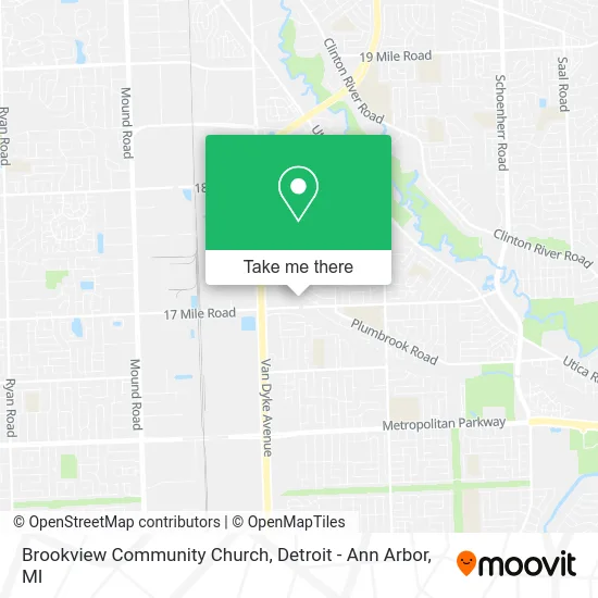 Brookview Community Church map