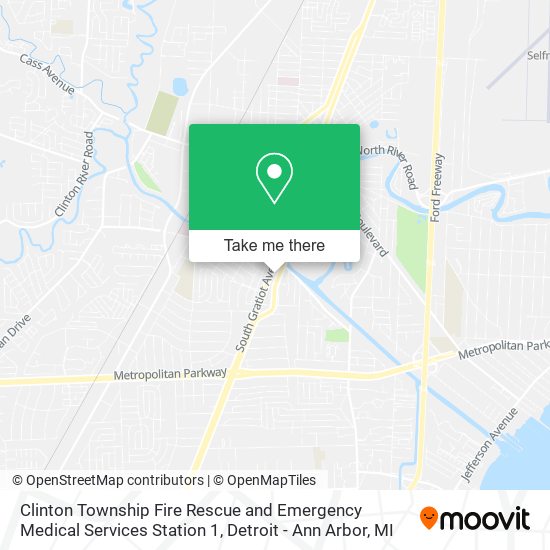 Clinton Township Fire Rescue and Emergency Medical Services Station 1 map