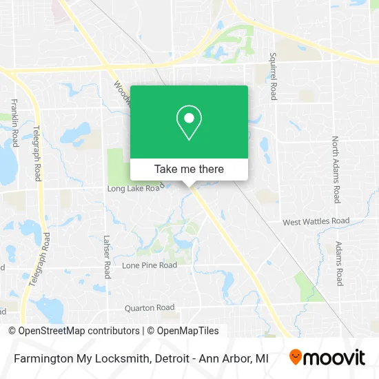 Farmington My Locksmith map