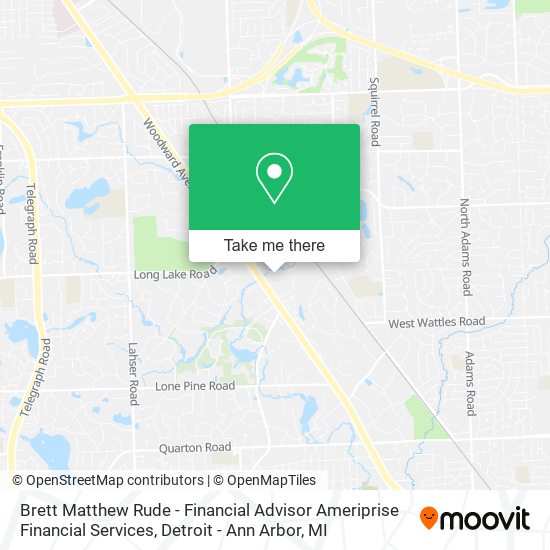 Brett Matthew Rude - Financial Advisor Ameriprise Financial Services map