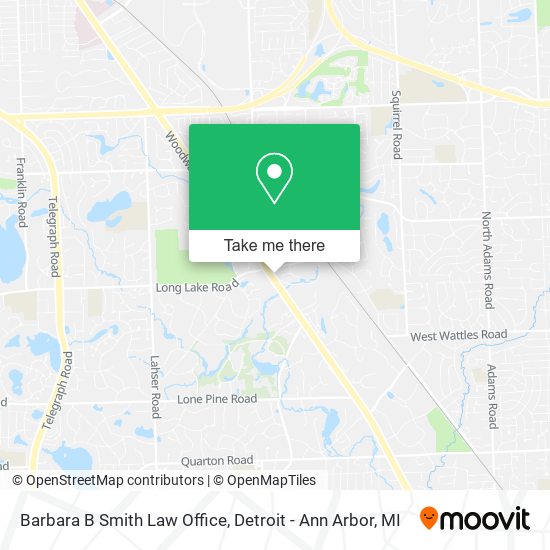 Barbara B Smith Law Office map