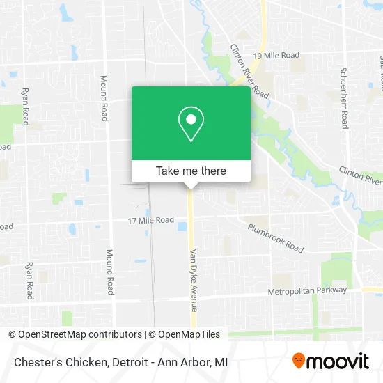 Chester's Chicken map