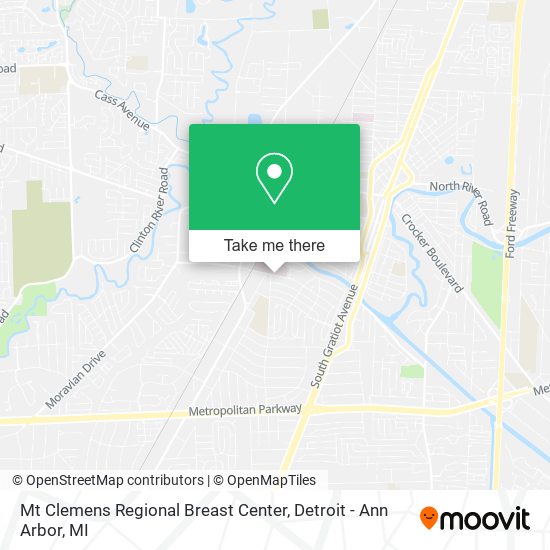 Mapa de Mt Clemens Regional Breast Center