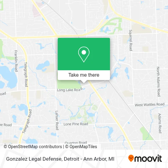 Gonzalez Legal Defense map
