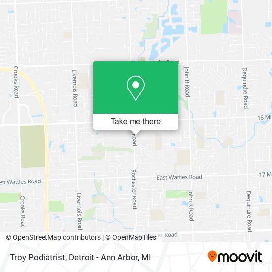 Mapa de Troy Podiatrist