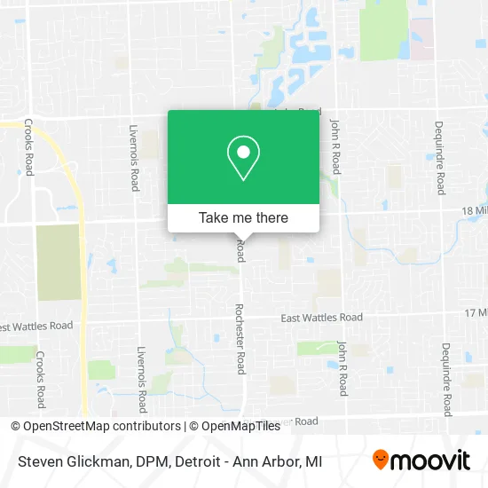 Steven Glickman, DPM map