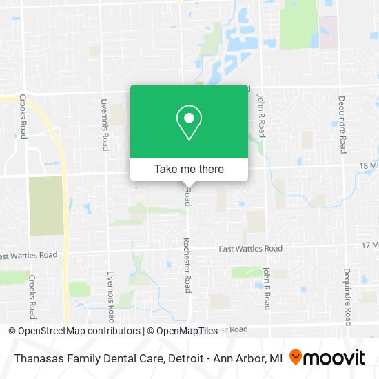 Thanasas Family Dental Care map