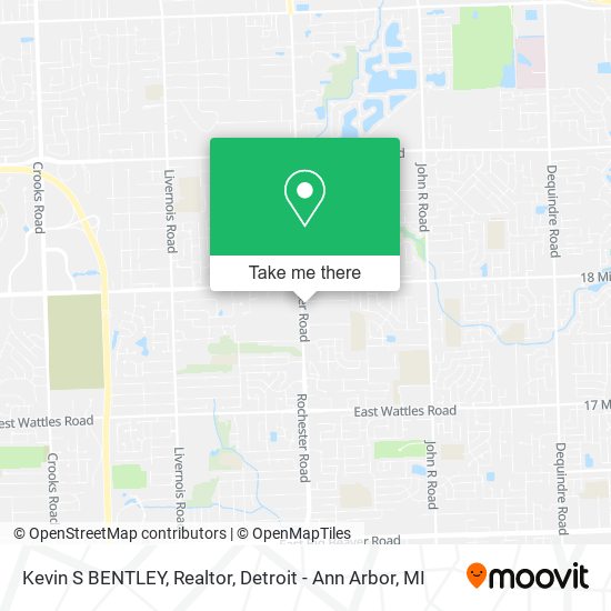Kevin S BENTLEY, Realtor map