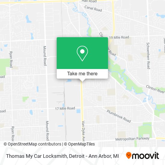 Mapa de Thomas My Car Locksmith