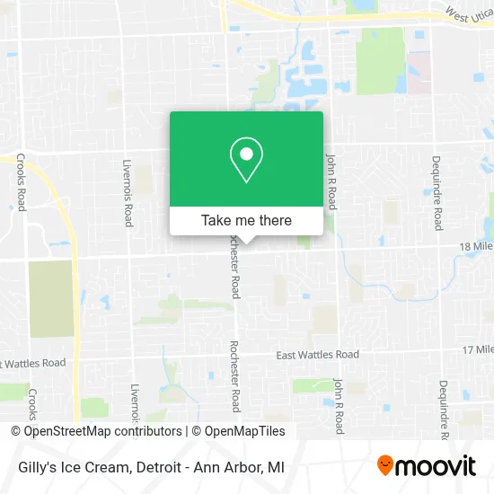 Gilly's Ice Cream map
