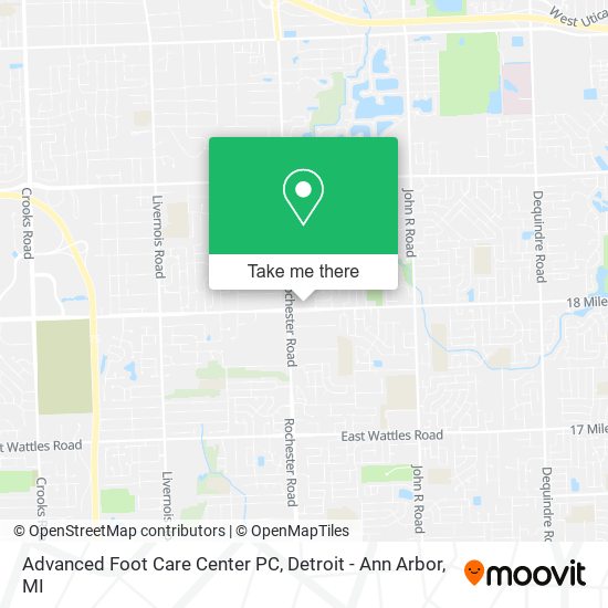 Advanced Foot Care Center PC map