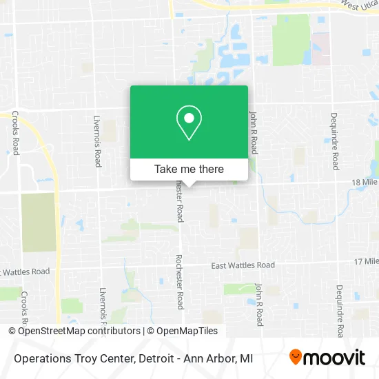 Operations Troy Center map